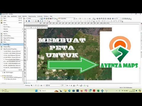 MEMBUAT PETA SENDIRI AGAR BISA DIBUKA DI AVENZA MAPS #arcgistutorial #arcgis #tutorial #peta #avenza