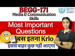 BEGG -171| Most Important Topics| June 2025| Exam| Ignou classes by Nisha| IGNOU