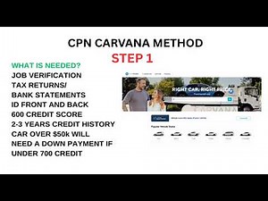 How to Buy a Car on Carvana Using a CPN (cpn car method 2025)