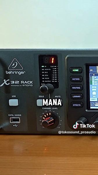 Panduan Posisi Fader Behringer X32 Rack
