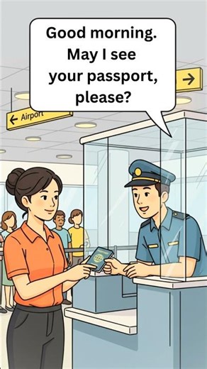 Immigration Check Conversation in English | Airport Passport Control Conversation for Beginners