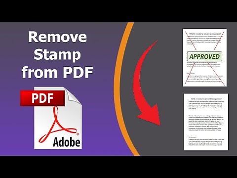 How to remove stamp from pdf using Adobe Acrobat Pro DC