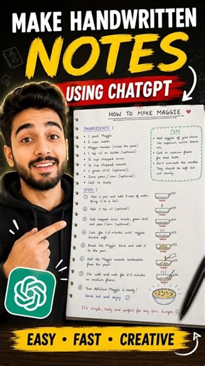 Create handwritten notes with chatgpt 😎 #ai #aitools #students #chatgpt #productivity #exam