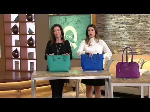 Tignanello Saffiano Leather Clean & Classic Tote Bag on QVC