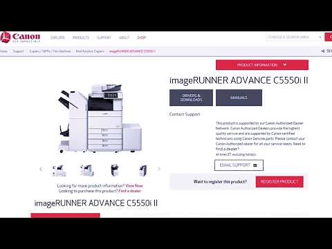 Adding a Canon c5550 ufrII printer driver in windows 10