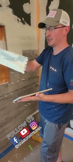 Try this SAWTOOTH trowel for good coverage!