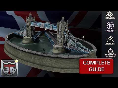 Blender 3 to Unreal Engine 5 | London Bridge | 3D Model Environment | Guide