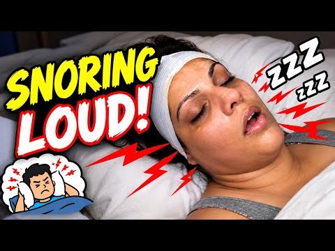 The woman is snoring so loudly with lip puffs