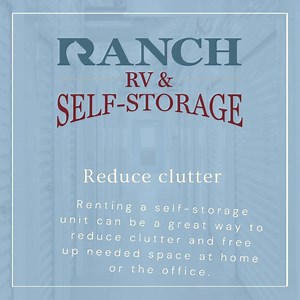 At Ranch RV & Self-Storage, we are committed to Friendliness, Cleanliness, and Peace of Mind. Take comfort in knowing your belongings are stored in a clean, well-lit facility with secure gated access. Reserve your unit online at ranchselfstorage.com or call 951.397.2001 | Ranch RV & Self-Storage