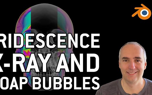 2分钟内教你学会用Blender制作x-ray（X射线）和肥皂泡材质教程