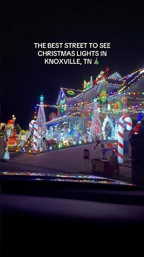 BEST STREET TO SEE CHRISTMAS LIGHTS IN KNOXVILLE, TN!🎄 #christmasdecor #christmaslights #decorinspo