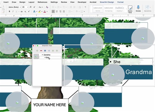 Editable Family Tree 4 Generation Fillable Microsoft Word Template - Etsy UK