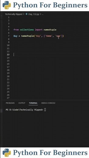 Named Tuples In Python | Python Tutorial