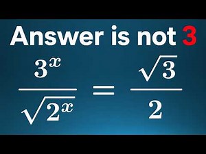 Solve for X in This Interesting Algebra Equation | Olympiad Mathematics