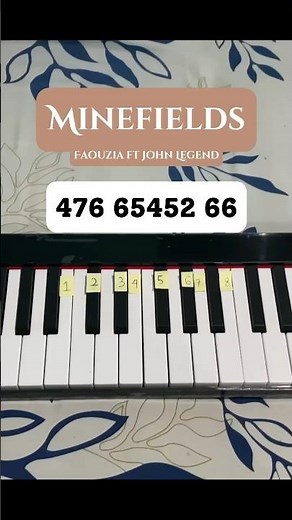 Minefields - Faouzia ft John Legend (Piano Tutorial) #music #shorts