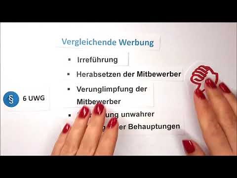 Lernvideo - UWG - Vergleichende Werbung