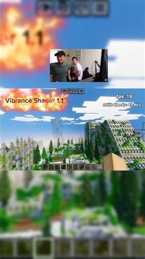 Điện thoại của tôi đã nổ sau khi quay clip này =)) #minecraft #minecraftmemes #shaders #mcpe