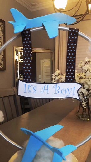 DIY Airplane Baby Shower Centerpiece Ideas for Boys