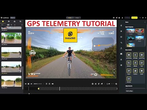 INSTA360 STUDIO DESKTOP: How to add GPS Telemetry overlay data to your Insta360 X5 footage