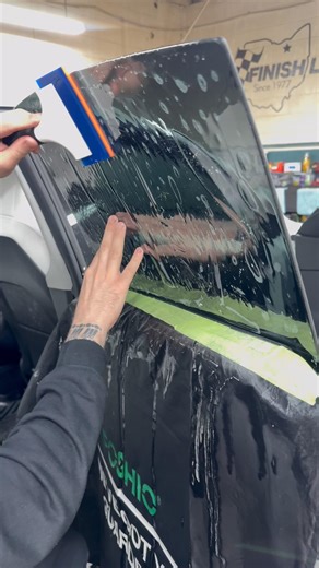 Installing SolarGard 55% Vortex IR Ceramic • Tesla Model Y #windowtint #asmr