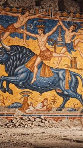 Greek Mythology Comes Alive ⚡ | Gods Step Out of Wall Painting #Shorts
