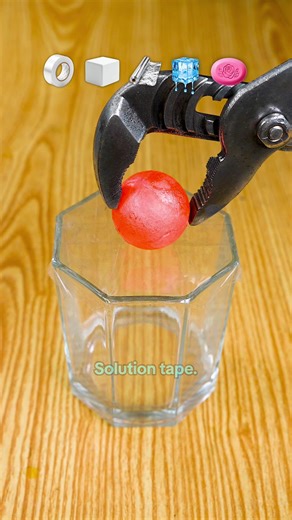 1000°C vs Solution tape, Styrofoam Aluminium foil, Ice 🧊 😱 #experiment #science #asmr