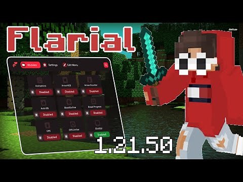 FIRST MINECRAFT BEDROCK CLIENT UPDATED TO 1.21.50 - Flarial Client