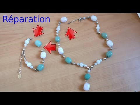 Comment réparer colliers et bracelets cassés et déformés (parure bijou fantaisie)