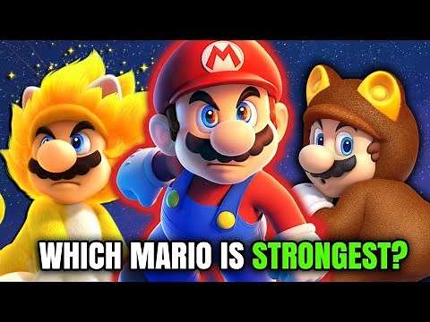 Which One is the STRONGEST? Ranking Every Mario from the Super Mario Series!