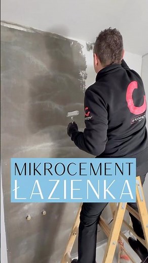 Łazienka z Mikrocementu e-concreto | Mikrocement na podłogę i ścianę | Mikrocement pod prysznicem