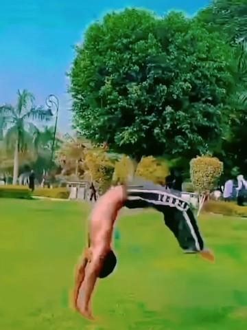 back flip and back hand spring#short