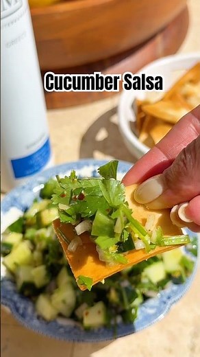 Mediterranean Cucumber Salsa (Easy Cucumber Recipe!) #shorts