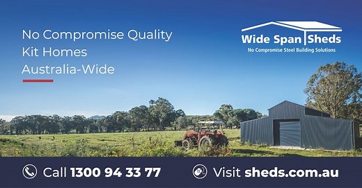 Kit Home - The Homestead | Wide Span Sheds