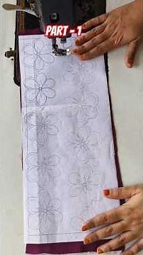 How to make Pattern For Velvet Cutwork Embroidery #ytshorts #ytviral#diy#fashion#embroidery #cutwork