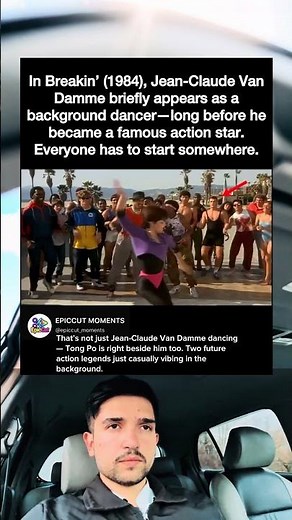 In Breakin' (1984), Jean-Claude Van Damme briefly appears as a background dancer-long