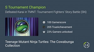 S Tournament Champion achievement in Teenage Mutant Ninja Turtles: The Cowabunga Collection