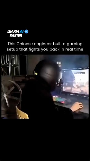 Artificial Intelligence (AI) | Tech on Instagram: "Forget 144Hz, forget 4K, this guy went full chaos mode. A Chinese engineer built a 4D gaming setup that doesn’t just show the game; it hits, drenches, shocks, and flings you based on what’s happening on-screen. Bullets? You feel the punch. Explosions? Sparks and flames fly. Rain? You get soaked. It’s wild, it’s insane, it’s next-level gaming madness. Protective gear isn’t optional here—it’s survival. Media: ryc._1216"