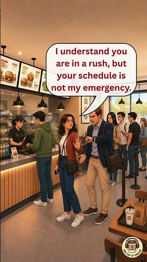 Fast Food Drama | 🍔 "Can You Order Quickly?!" #englishconversation #learnenglish #englishshorts