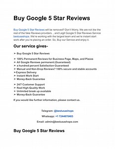 Buy Google 5 Star Reviews - SlideServe