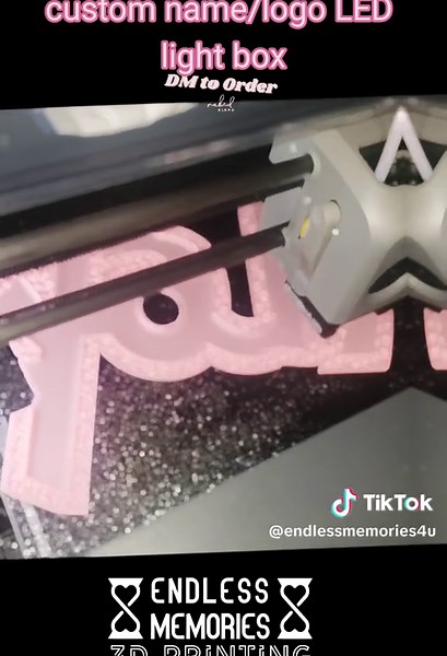 Illuminate your space with this stunning LED 3d printed Name/Logo light box. Personalize it with a name or logo to make it truly yours. Perfect for adding a unique touch to any room or office. Also a thoughtful gift. Filament: @Polymaker 3D filaments #LEDLightbox #PersonalizedLighting #CustomLED #3DPrintedArt #LightingDesign #NameLight #LogoDisplay #UniqueGifts #HomeDecor #CustomizeYourSpace #HandcraftedArt #LEDArt #PersonalizedGifts #3DPrintedDesign #LightUpYourLife #PersonalizedName #CustomLog