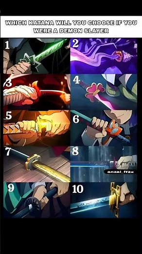 Only True Demon Slayer Fans Can Pick the Best Sword! 🔥| Demon Slayer #shorts #demonslayer