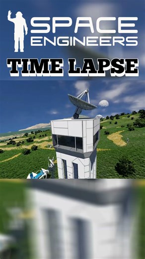 Starting The Rail System | Space Engineers Space Elevator Again Time Lapse #shorts Part 5