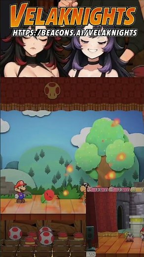 Mario's EPIC Fire Flower KO! Star Points & NICE Hits! #shorts