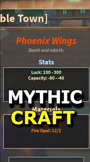 Mythic Phoenix Wings in Prospecting Roblox