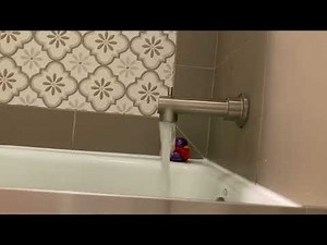 Bathtub Filling ASMR // Purple Duck Watching a Tub Fill 3 Hour Loop