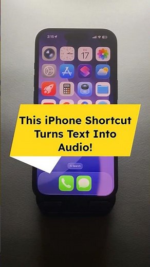 This iPhone Shortcut Turns Text Into Audio! 🔥🎧 #iPhone #shorts #shortcut