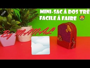 Mini sac à dos🎒facile et rapide💪 DIY 👩 À faire Soi-même