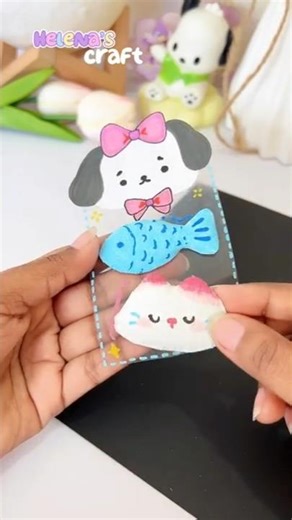 DIY 3D soft stickers 😍 #diy #shorts #craft #helenascraft #diyideas