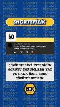 6️⃣0️⃣ #shortsfizik 10. SINIF FİZİK | İKİ BOYUTTA HAREKET | #fizik #maarifmodel #yenimüfredat