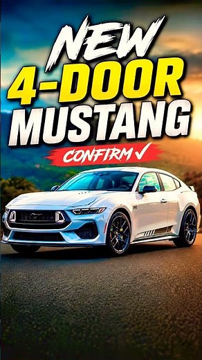 Ford 4-Door Mustang Is Closer Than You Think #ford #fordmustang #mustang #cars #usa